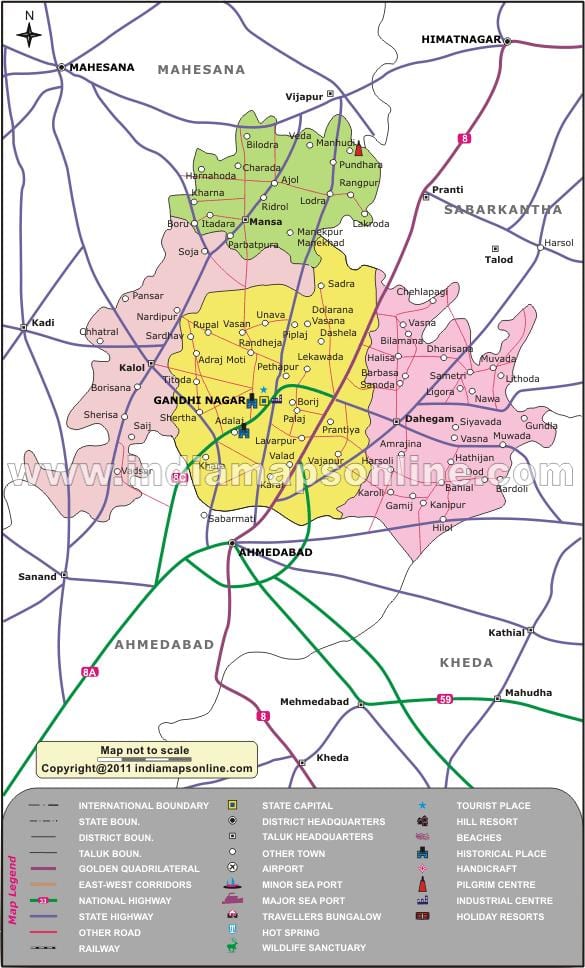 Бангалор gandhinagar мапа